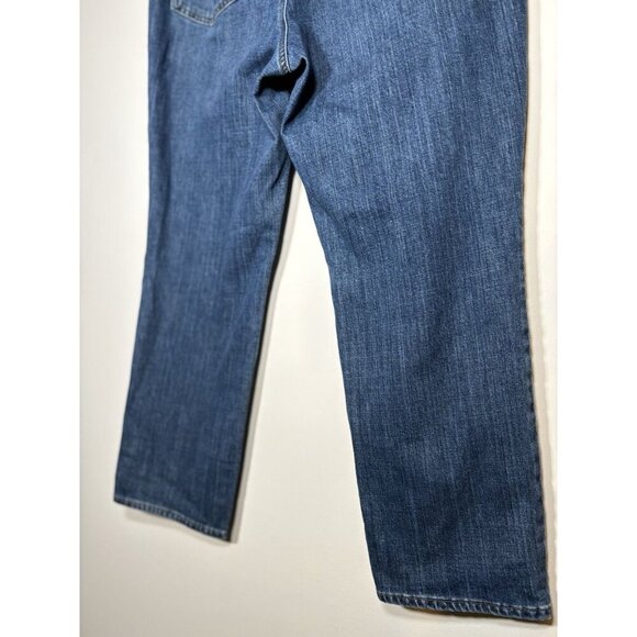 Talbots Modern Ankle Jeans Womens 14 Blue High Waist Denim All Button Up Stretch - Picture 6 of 7